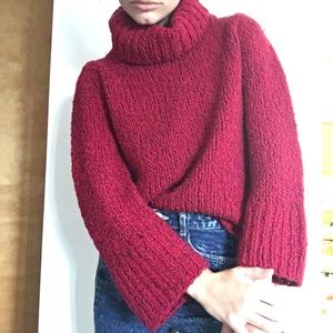 turtleneck sweater wool blend